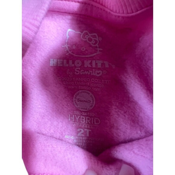 Sanrio Hello Kitty Girls Hey Boo Ghost Halloween Sweatshirt Size 2T Pink NWT - Picture 4 of 5